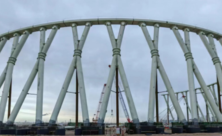 新疆准能准东间冷塔X柱项目